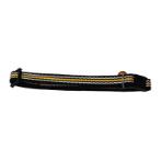 CAT COLLAR - STRIPE (BLACK/ YELLOW) (10mmx20-30cm) BWNCC214BY