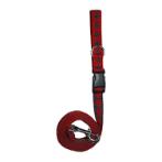 LEASH - DIAMOND - 4WAYS HANDSFREE (RED/ GREY) (25mmx250cm) BWNDL2408XL4RB