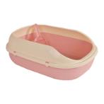 CAT LITTER BOX - RECTANGULAR (PINK) (63x45x21.5cm) JNBP2901