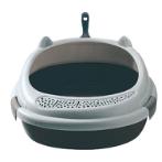 CAT LITTER BOX - CAT EARS (GREY) (49x57x26cm) JNPLS224