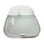 TOILET TRAY WITH WALL AND POLE (WHITE) (57x45x4.5cm) JNL229