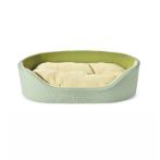PET SOFA  (MEDIUM) (GREEN/ KHAKI) (55x40x15cm) HTY0YF128130BGRNKHA