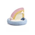 BED WITH BOARD SAILBOAT SHAPE (BLUE) (49x40x41cm) HTY0YS126373BLU