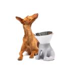 ELIZABETH - STAND WITH STAINLESS BOWL (DOVE GREY) (24.5cm) (1100ml) UP0FF0202TO