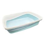 CAT LITTER PAN WITH REMOVABLE RIM (BLUE) (MEDIUM) (38x48x19cm) RCH036621