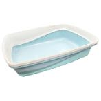 CAT LITTER PAN WITH REMOVABLE RIM (BLUE)(LARGE)(43x57x19cm) RCH036623