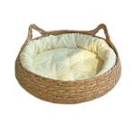 CAT HEAD RATTAN BED (LARGE) (BROWN) (46x15cm) AIC0B072BR