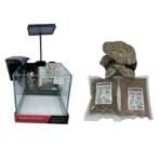 CRYSTAL WHITE CUBE TANK SET 20X20X20cm AT1100SET