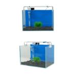FISH TANK SET WITH OYAMA-LIGHT BLUE 30X20X20cm CRYSTAL FT1FT30LBLUE