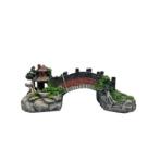 CHINESE PAVILION+BRIDGE 15X6X7cm DECOJX761D