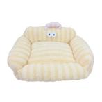 LITTLE MONSTER STRIPE SUEDE BED (YELLOW) (45x55x6cm) AIC0B041YEL