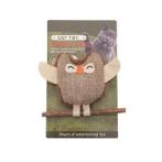 CAT PLUSH TOY - MATATABI OWL(BROWN)(12x3x9cm) AIC0CT029BRN