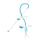 CAT TEASER - FEATHER WAND (BLUE) (40cm) AIC0CT031