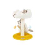 2TIERS SCRATCHING POST WITH STAR AND MOON TOYS (35x35x50cm) AIC0CST015