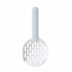 PREMIUM ROUND CAT LITTER SCOOP (GREY) (10.5x26cm) AIC0S007