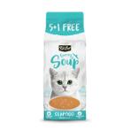 SAVOURY SOUP POUCHES FOR CATS SEAFOOD 50ml X 6 KC88115