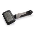 SLICKER BRUSH (BLACK/ GREY) (CAT) (MEDIUM) (18x10x3.5cm) BT0470111