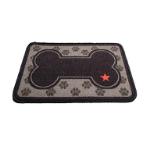 ABSORBENT FOOD MAT - DINNER MATE LITTLE PAWS (BLACK) (40x60cm) PRE0DMPAWS