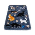 ABSORBENT FOOD MAT - STOP MUDDY PAWS CAT (GREY) (50x80cm) PRE0SMPCAT