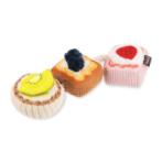 PLAY PUP CUP CAFE - SWEET TART TRIO SQUEAKER (DOG) (30x9x5cm) PLY0PY7155FSF