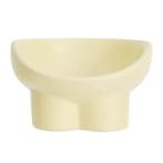 CERAMIC HIGH-SIDED FEEDING BOWL (BEIGE) (14.5x14.5x8.5cm) AIC0BW011BE