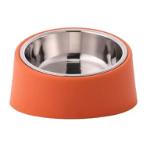 STAINLESS STEEL ELEVATED 15 DEGREE BOWL (ORANGE) (15.4x11x8.5cm) AIC0BW048OR