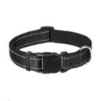 REFLECTIVE DOG COLLAR (BLACK) (EXTRA SMALL) (20-30cmx1.5cm) AIC0DC001XSBL