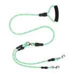 TWINTREK REFLECTIVE DOUBLE TRACTION LEASH (GREEN) (125cm+54cmx1cm) AIC0L010GR