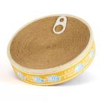 CAN FOOD CAT SCRATCHER (YELLOW) (45.5x45.5x10cm) AIC0CST012