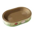 BEAR CORRUGATED CARDBOARD CAT SCRATCHING BOARD - OVAL (65x50x9cm) AIC0CST014