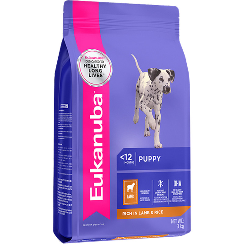 tyv vanter Forge Eukanuba Dog Puppy Lamb & Rice 12kg Singapore | Pet Lovers Centre