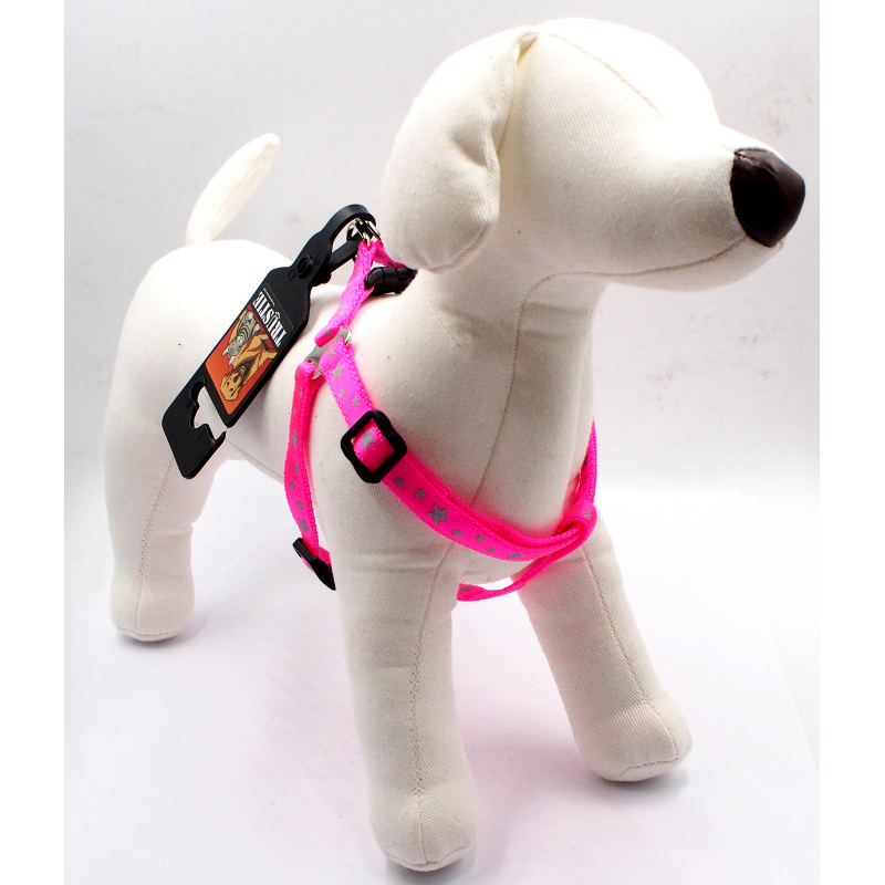 Trustie Dog Harness Reflective Mouse Pink Small Singapore Pet
