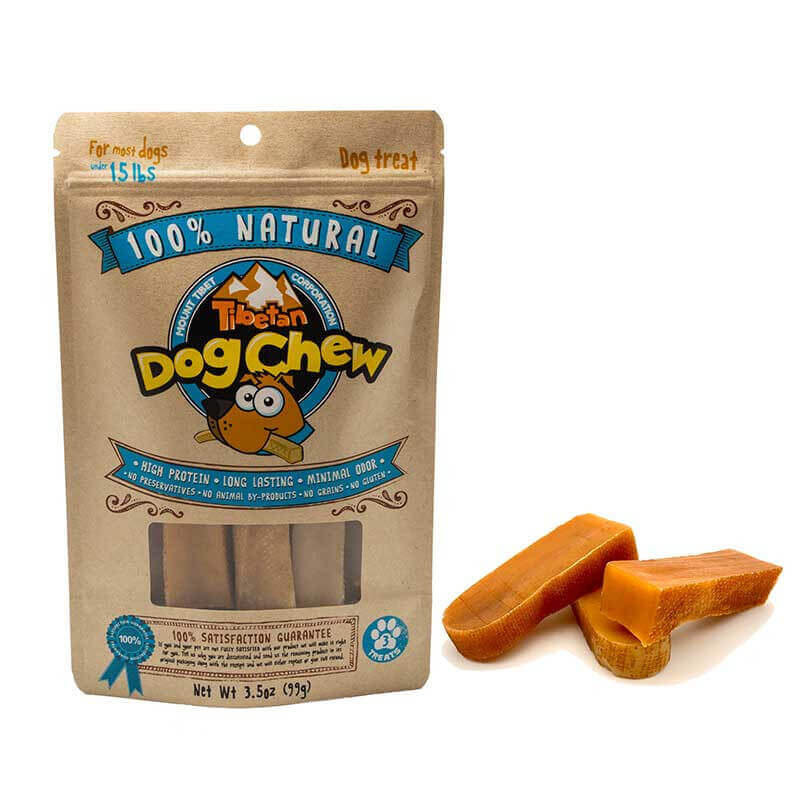 Tibetan Dog Chew Himalayan Yak Cheese Large Dog 24kg 99G 1Pc