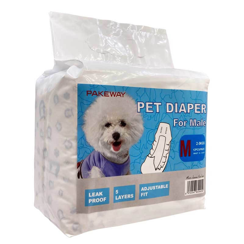 Pakeway Male Pet Diaper Wrap Extra Large 45 68cm For 15 25kg