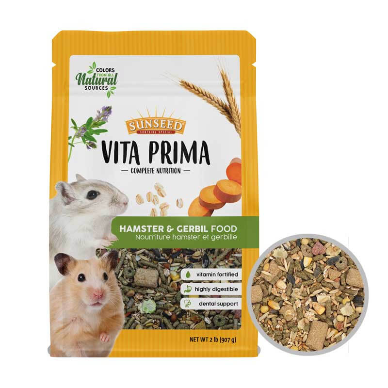 Sun Seed Vita Prima Hamster & Gerbil Food, 2 lbs.