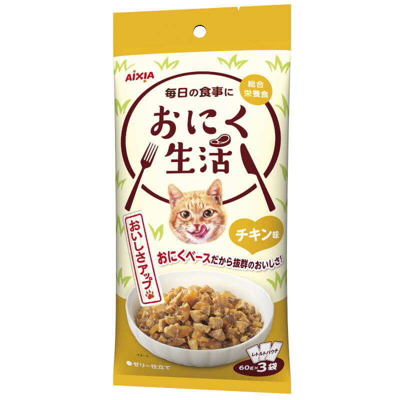 Aixia Pet Food Meat Life Tuna 60g x 3Pouches Cat Can Food