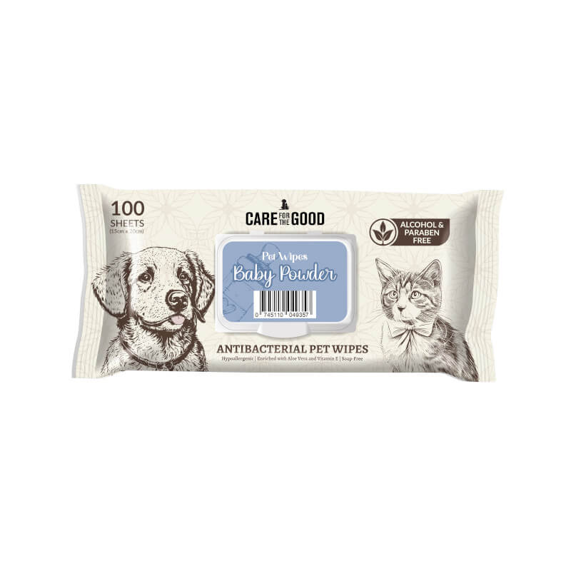 AG+ Silver Pet Wipes Unscented - Nurture Pro